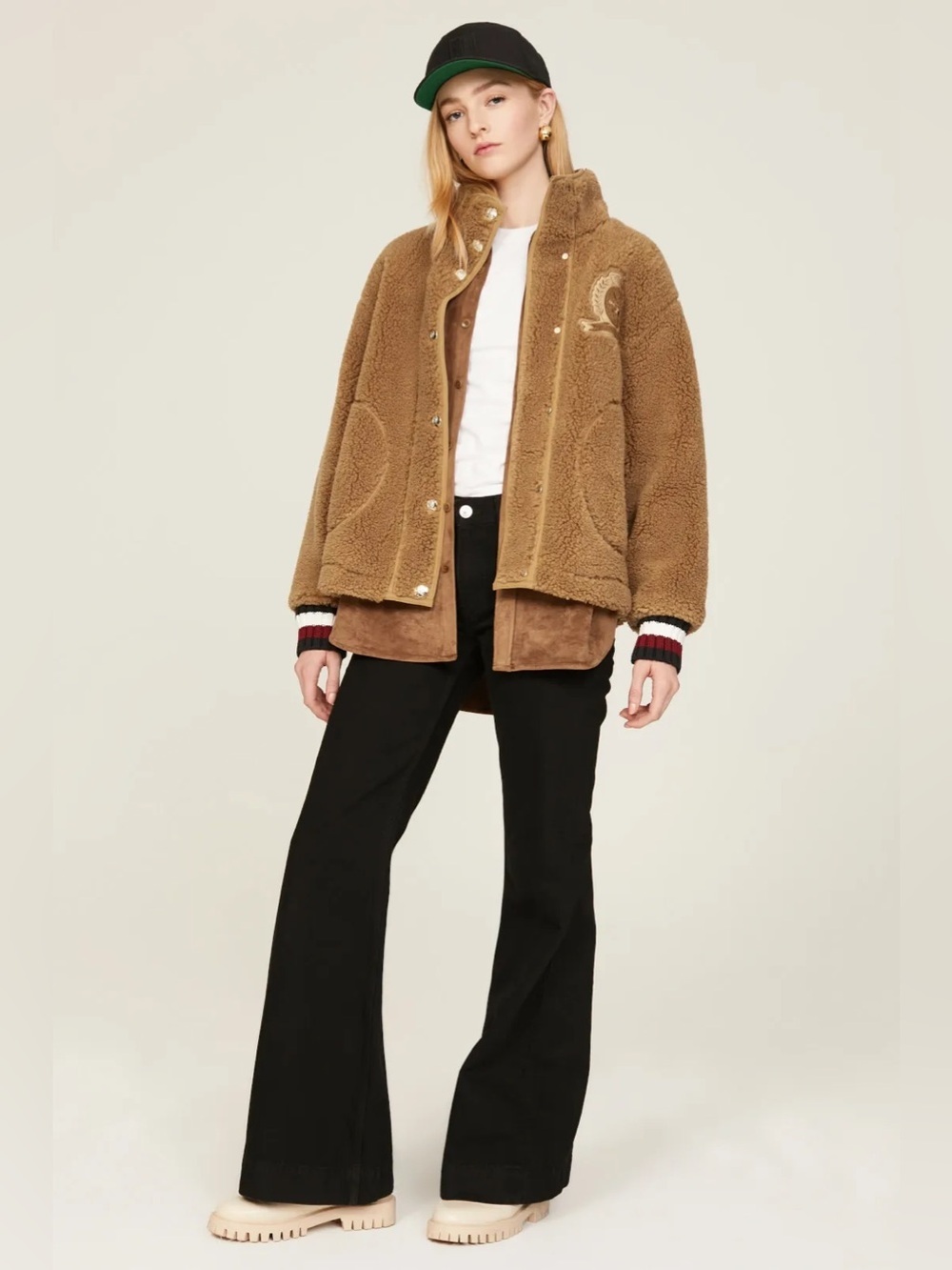 *Flawed RTR Tommy Hilfiger Faux Fur Varsity Jacket (0312)